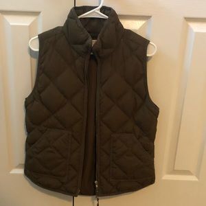 J Crew olive green vest